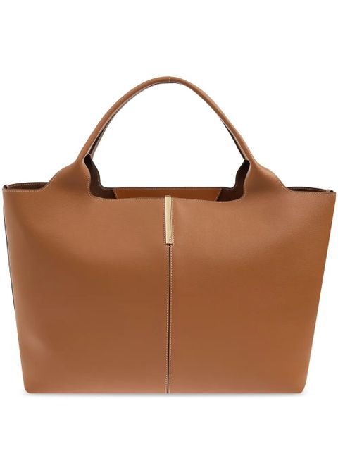 Tod's medium leather tote bag - Brown - zdjęcie produktu nr 1