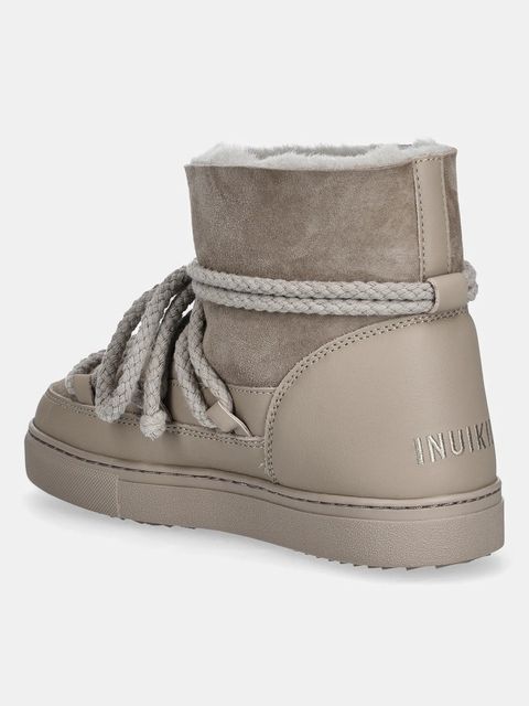 Inuikii śniegowce skórzane CLASSIC kolor szary 3001.003.0022