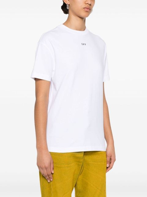 Off-White Diag-stripe cotton T-shirt