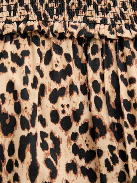 MUNTHE bluzka CRISP damska kolor beżowy wzorzysta 252101225222