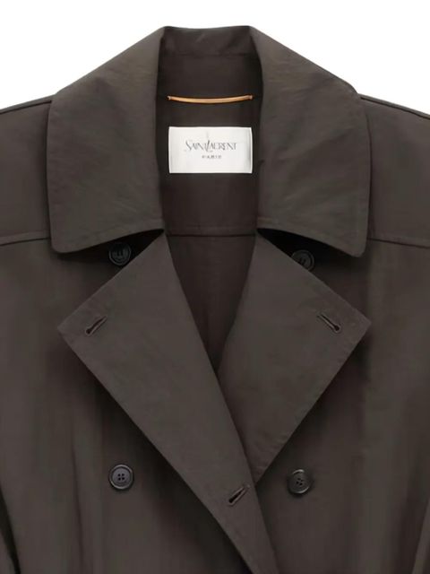 Saint Laurent belted trench coat - Brown - zdjęcie produktu nr 2