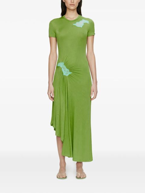 Christopher Esber Delphin lace-panelled midi dress - Green - zdjęcie produktu nr 1