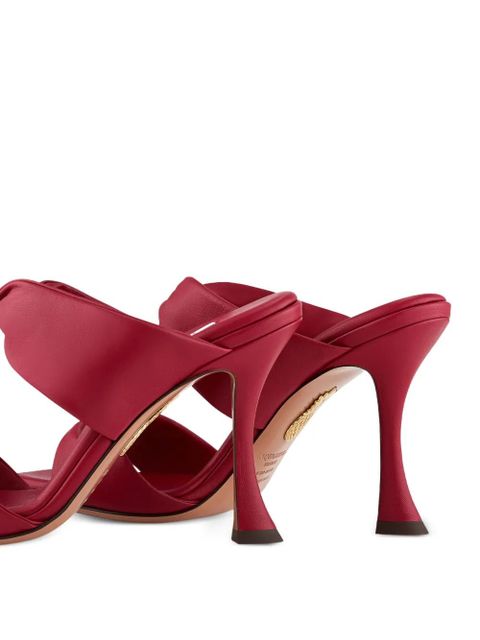 Aquazzura twisted-strap heeled sandals - Red