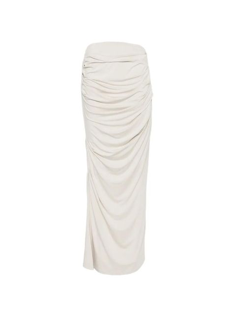 ENTIRE STUDIOS ruched drape maxi skirt - Grey - zdjęcie produktu nr 1