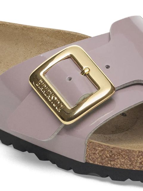 Birkenstock klapki Catalina Patent Cushion Buckle damskie kolor fioletowy 1029389