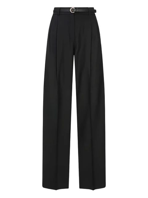 Max Mara belted concealed fastening trousers - Black - zdjęcie produktu nr 1