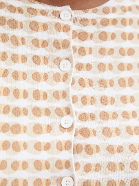 United Colors of Benetton kardigan damski kolor beżowy lekki 12F3D5028