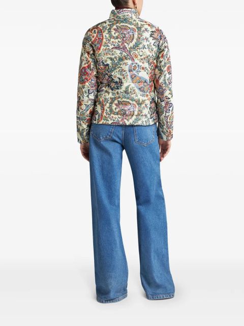 ETRO paisley-print down puffer jacket - Neutrals