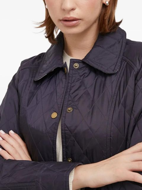 Barbour quilted diamond-pattern jacket - Blue