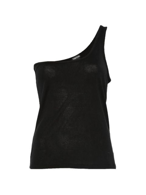 TOM FORD ribbed one-shoulder top - Black - zdjęcie produktu nr 1
