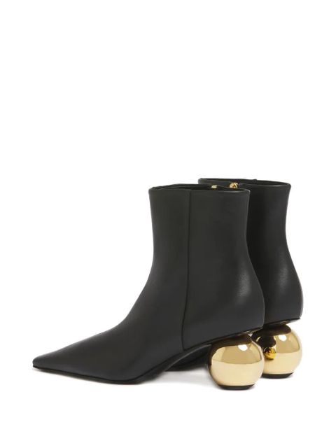 Marni spherical-heel pointed-toe boots - Black