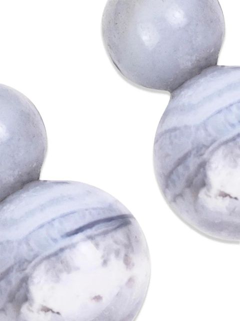 Jennifer Behr Cara beaded earrings - Grey - zdjęcie produktu nr 2