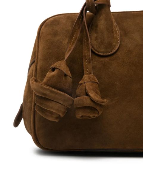 Magda Butrym Brigitte tassel suede tote bag - Brown