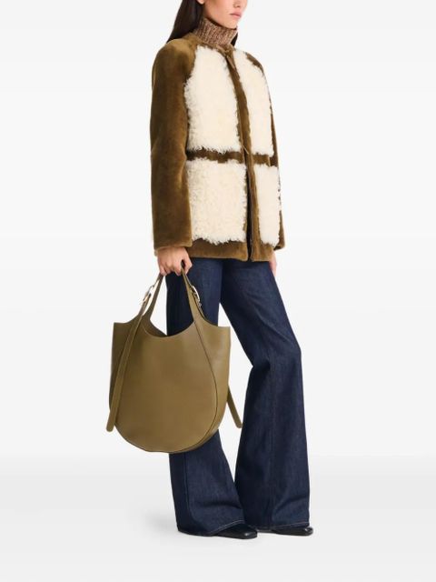 Longchamp Le Foulonné XL leather tote bag - Green - zdjęcie produktu nr 1