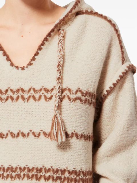 MARANT ÉTOILE Romera hooded pullover - Neutrals