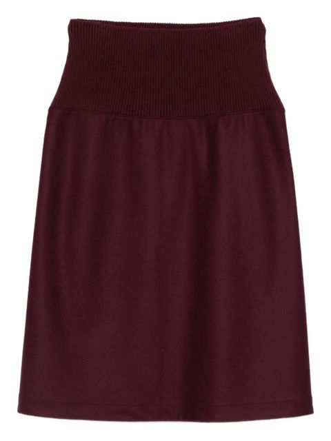 Jil Sander ribbed-waist skirt - Red - zdjęcie produktu nr 1