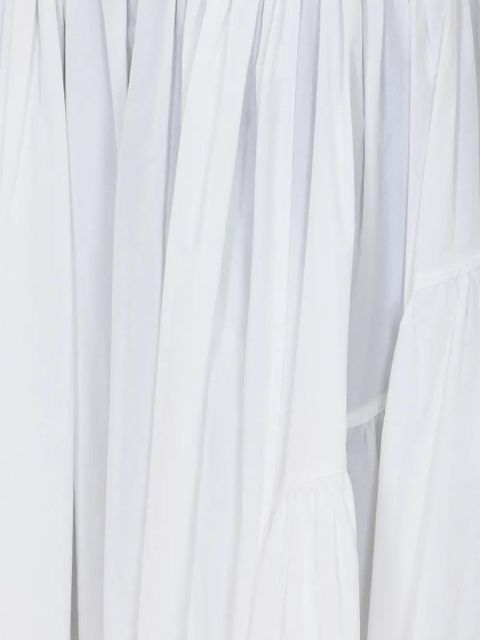 Eleh ruched-effect maxi skirt - White