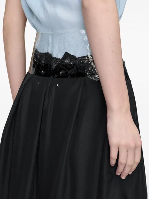 Maison Margiela zip-fastening midi skirt - Black