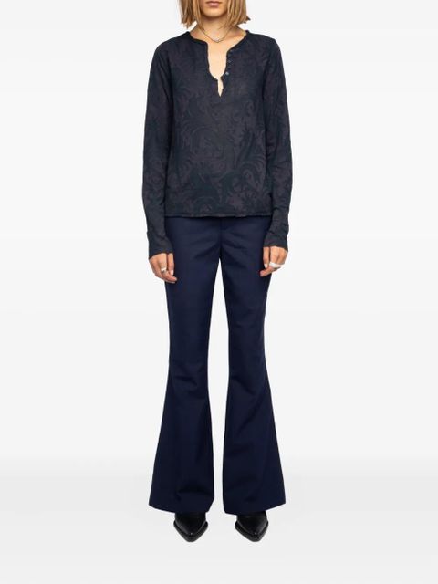 Zadig&Voltaire Henley blouse - Blue - zdjęcie produktu nr 2