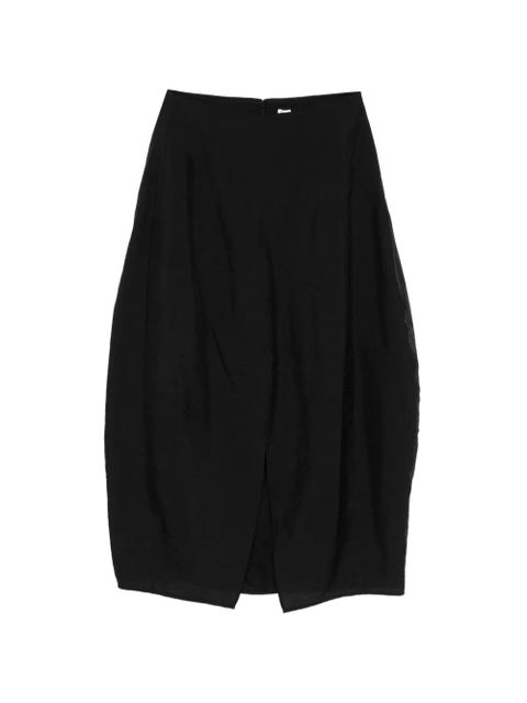 TOTEME Parachute slit midi skirt - Black - zdjęcie produktu nr 1