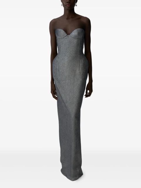 Magda Butrym sweetheart dress - Grey