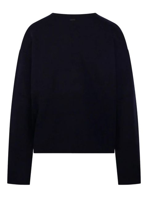 Max Mara pocket V-neck sweater - Blue
