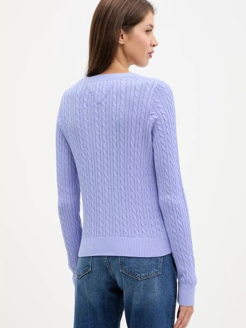 Tommy Jeans sweter bawełniany damski lekki DW0DW22165