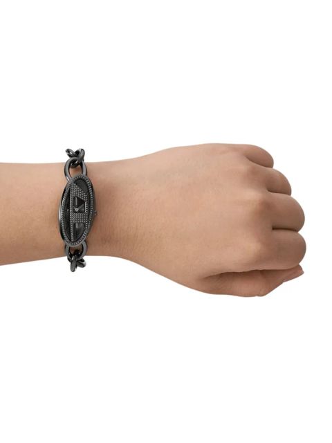 Diesel zegarek damski kolor srebrny DZ5615