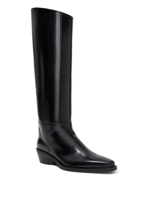 Proenza Schouler Bronco knee-high leather boots - Black - zdjęcie produktu nr 2
