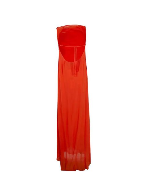 Blumarine cowl-neck slit maxi dress - Orange - zdjęcie produktu nr 2