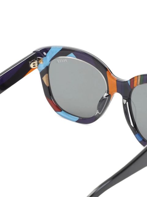 PUCCI geometric-frame sunglasses - Black