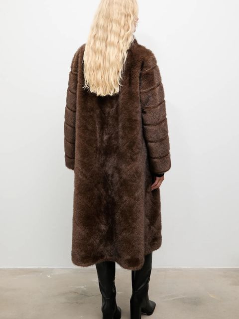 Answear.LAB płaszcz kolor brązowy