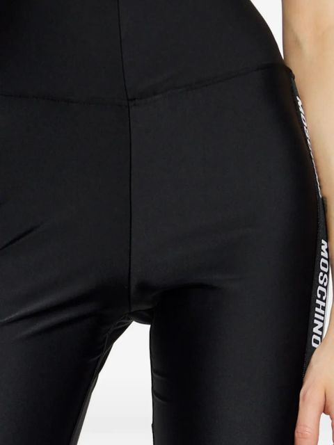 Moschino logo-tape cycling shorts - Black