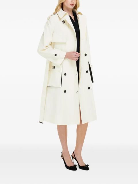 Ferragamo coated linen trench - Neutrals