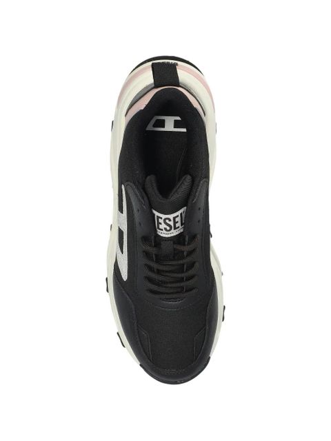 Diesel logo appliqué sneakers - Black