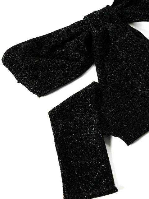 Oséree cut-out detail lurex swimsuit - Black