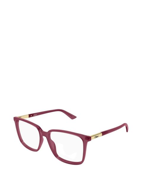 Chloé Eyewear square-frame glasses - Pink - zdjęcie produktu nr 2