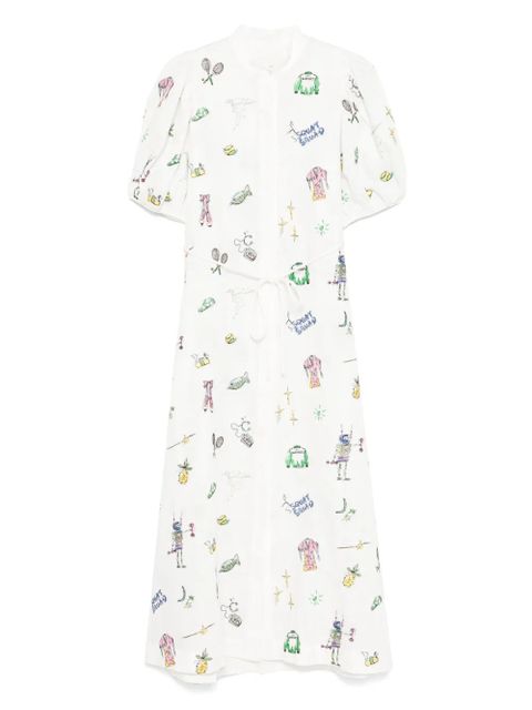 ALEMAIS Salve Terrah midi dress - White - zdjęcie produktu nr 1