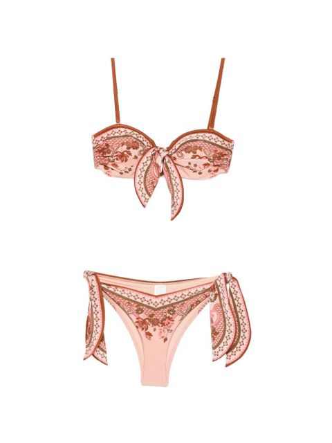 ZIMMERMANN paisley-print bikini - Pink - zdjęcie produktu nr 1