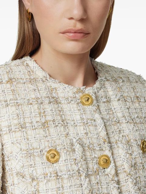 Versace tweed jacket - Neutrals