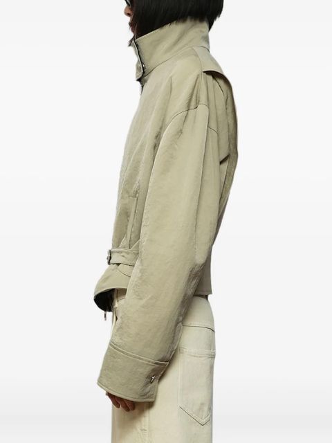 Christopher Esber belted panelled jacket - Green