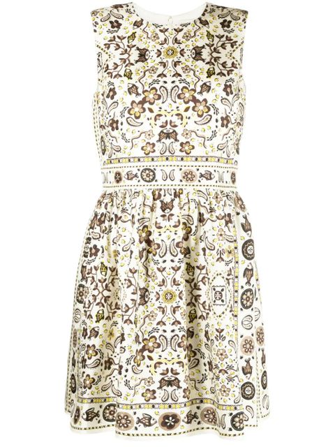Tory Burch Pisces Dream-print silk dress - Neutrals - zdjęcie produktu nr 1