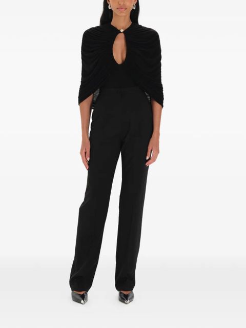 MANURÍ draped blouse - Black - zdjęcie produktu nr 2