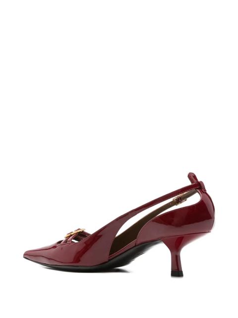 Giuseppe Zanotti 50mm leather heeled pumps - Red