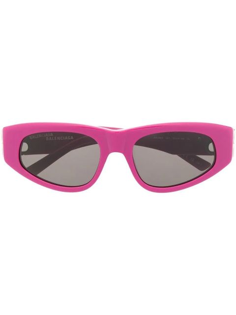Balenciaga Eyewear logo-plaque cat-eye sunglasses - Purple - zdjęcie produktu nr 1