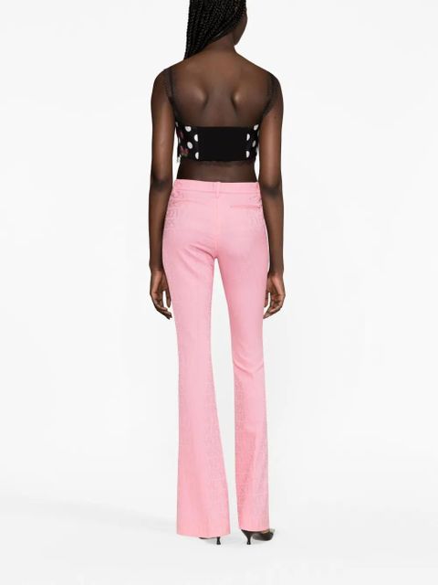 Versace Versace Allover jacquard trousers - Pink - zdjęcie produktu nr 2