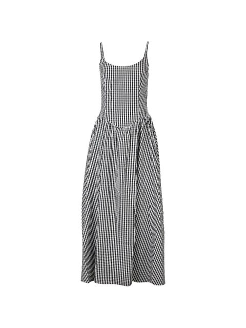 Faithfull the Brand Chiara gingham midi dress - Black - zdjęcie produktu nr 1