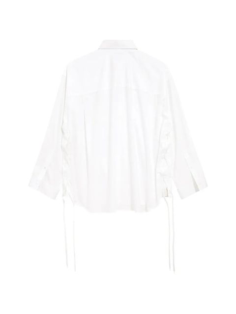 Balenciaga drawstring-detail shirt - White