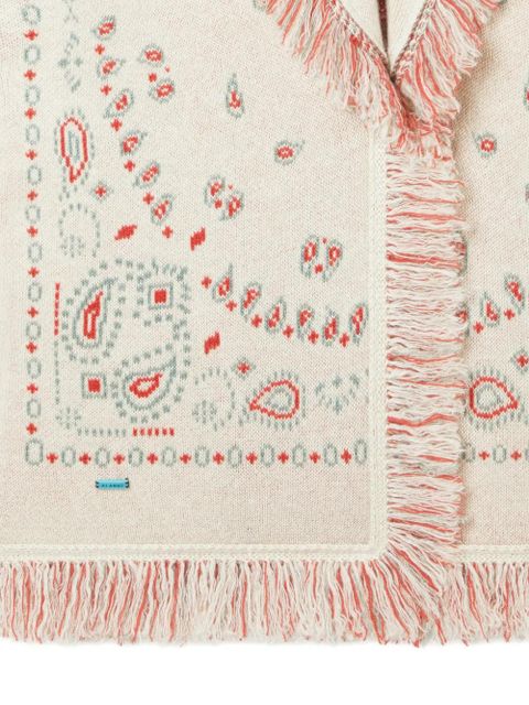 Alanui bandana jacquard fringed cardi-coat - Neutrals - zdjęcie produktu nr 2