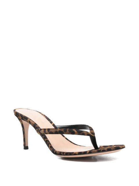 Gianvito Rossi Calypso leopard-print sandals - Brown - zdjęcie produktu nr 2